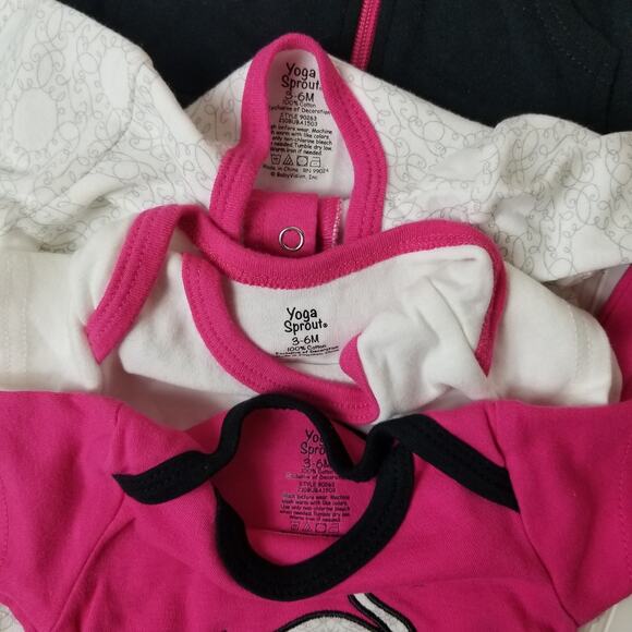 Yoga Sprout Bundle 3-6M Onesies Pants Zip Up - Picture 5 of 8